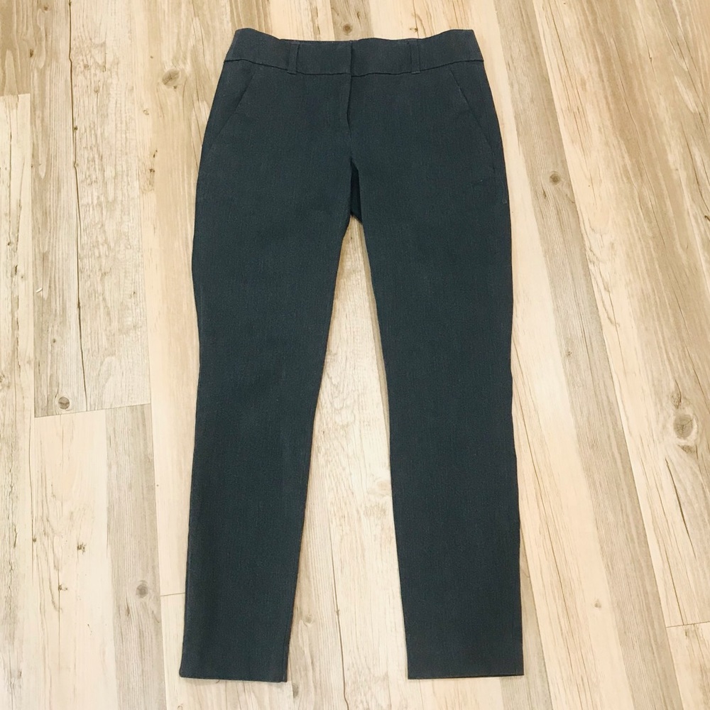 Ann Taylor Loft gray cropped dress pants 2 - Picture 2 of 8